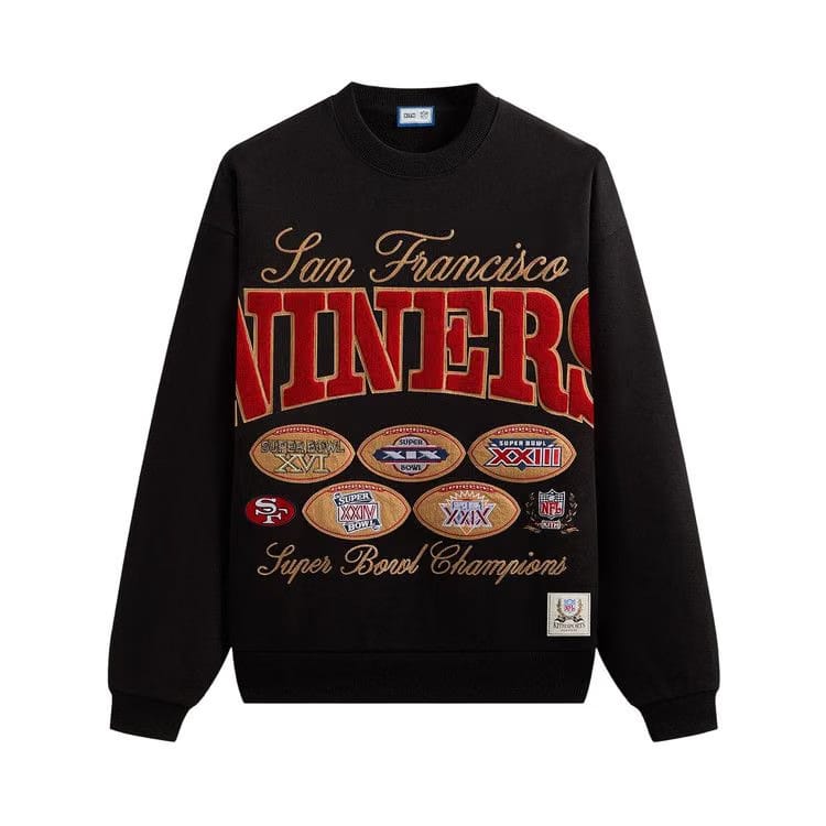 Kith For The NFL San Francisco 49ers Vintage Crewneck Black
