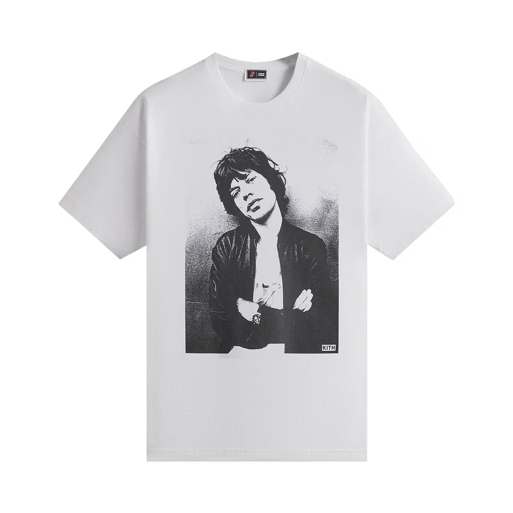 Kith For The Rolling Stones Mick Photo Vintage T-Shirt White