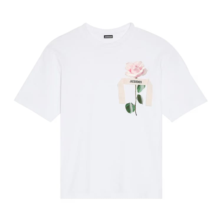 Jacquemus Le T-Shirt Rose White
