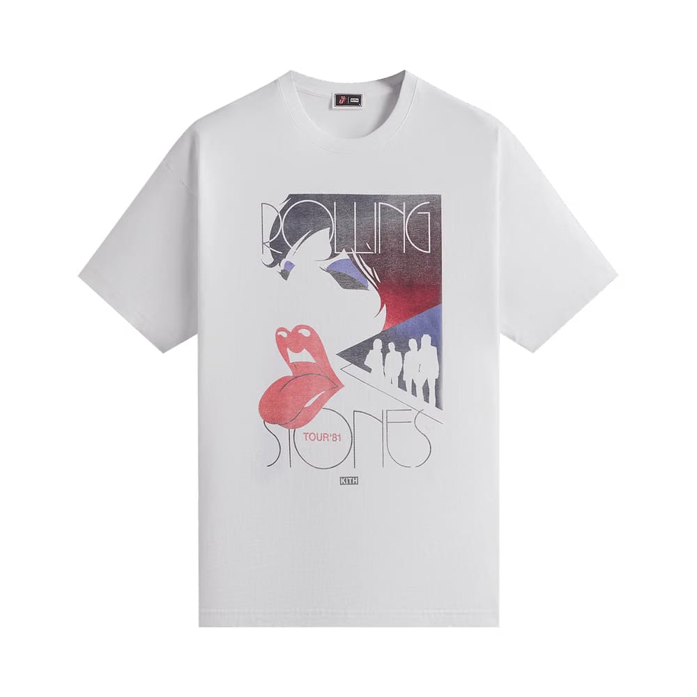 Kith For The Rolling Stones Tour 1981 T-Shirt White