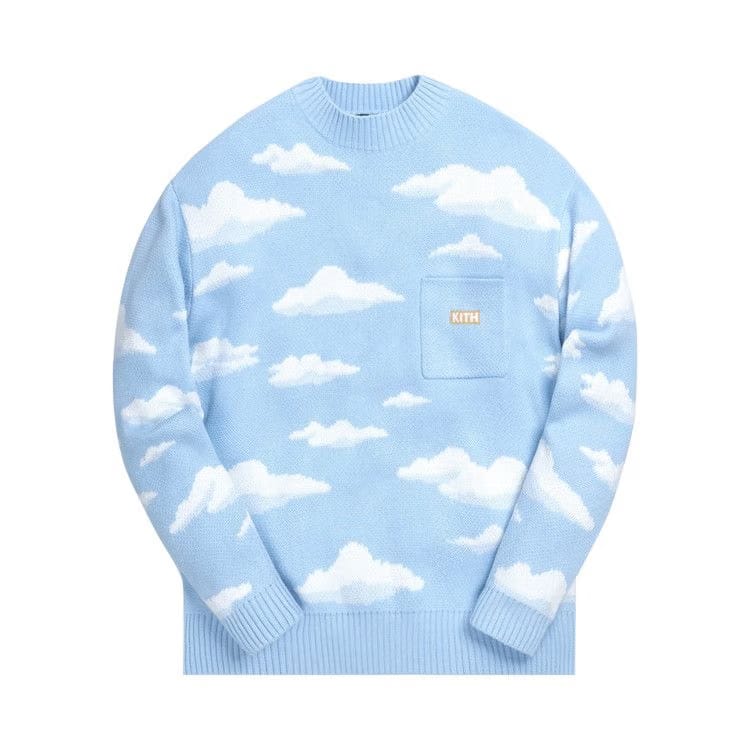 Kith For The Simpsons Cloud Intarsia Sweater Blue