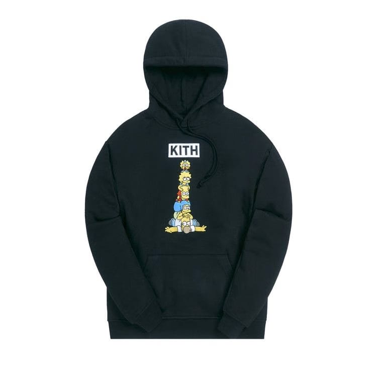 Kith For The Simpsons Family Stack Hoodie Black