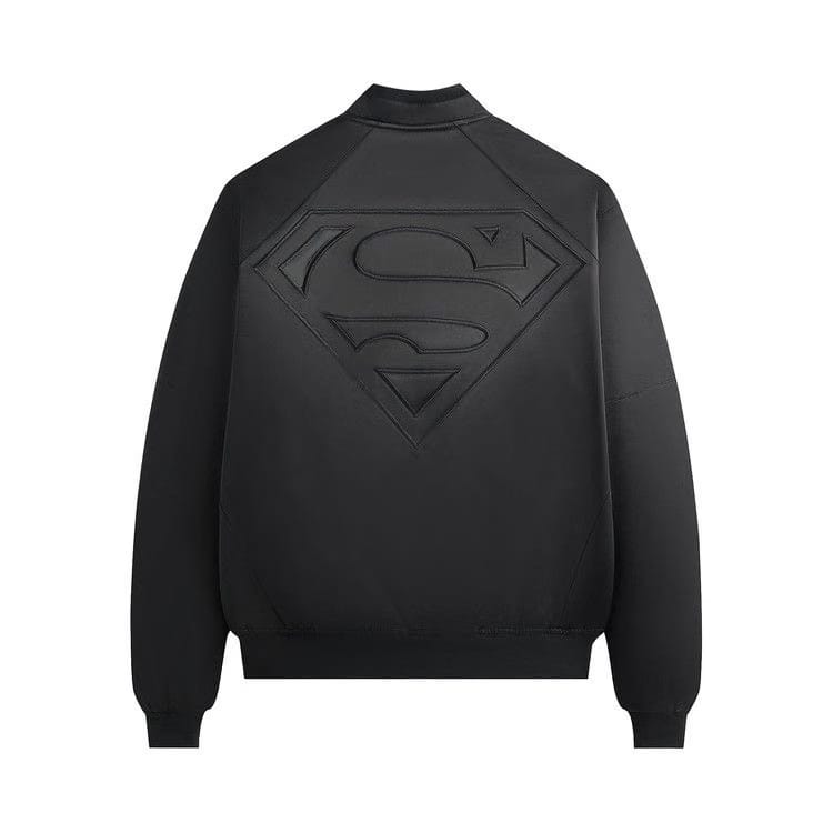 Kith x Superman Satin Bomber Jacket Black