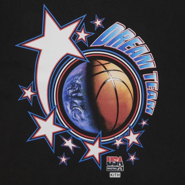 Kith For USA Basketball Dream Team Vintage T-Shirt Black
