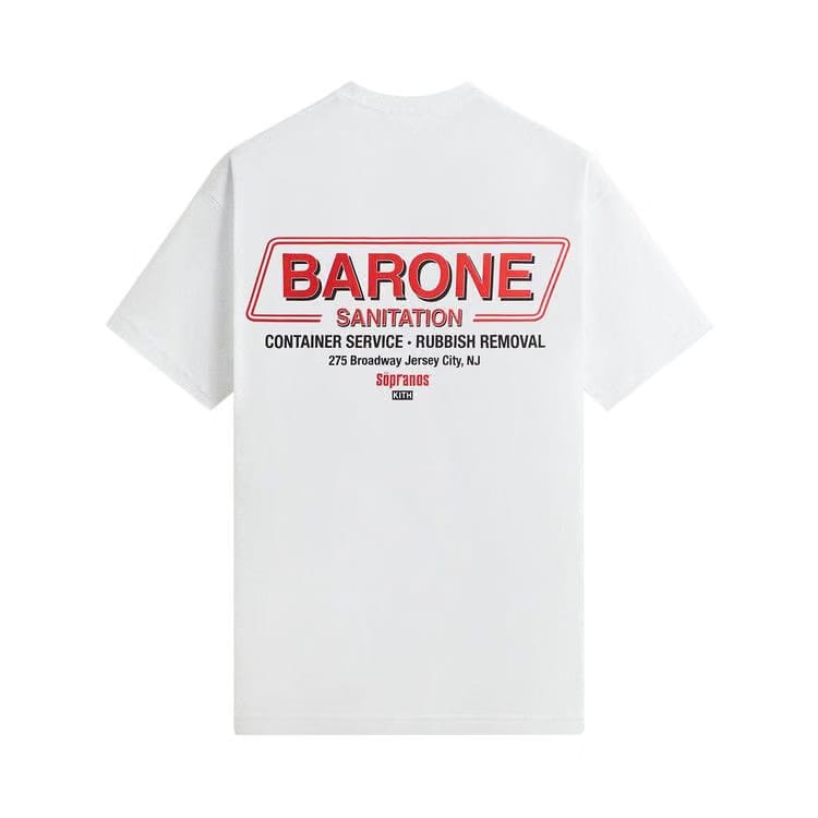 Kith For The Sopranos Barone Sanitation Vintage T-Shirt White