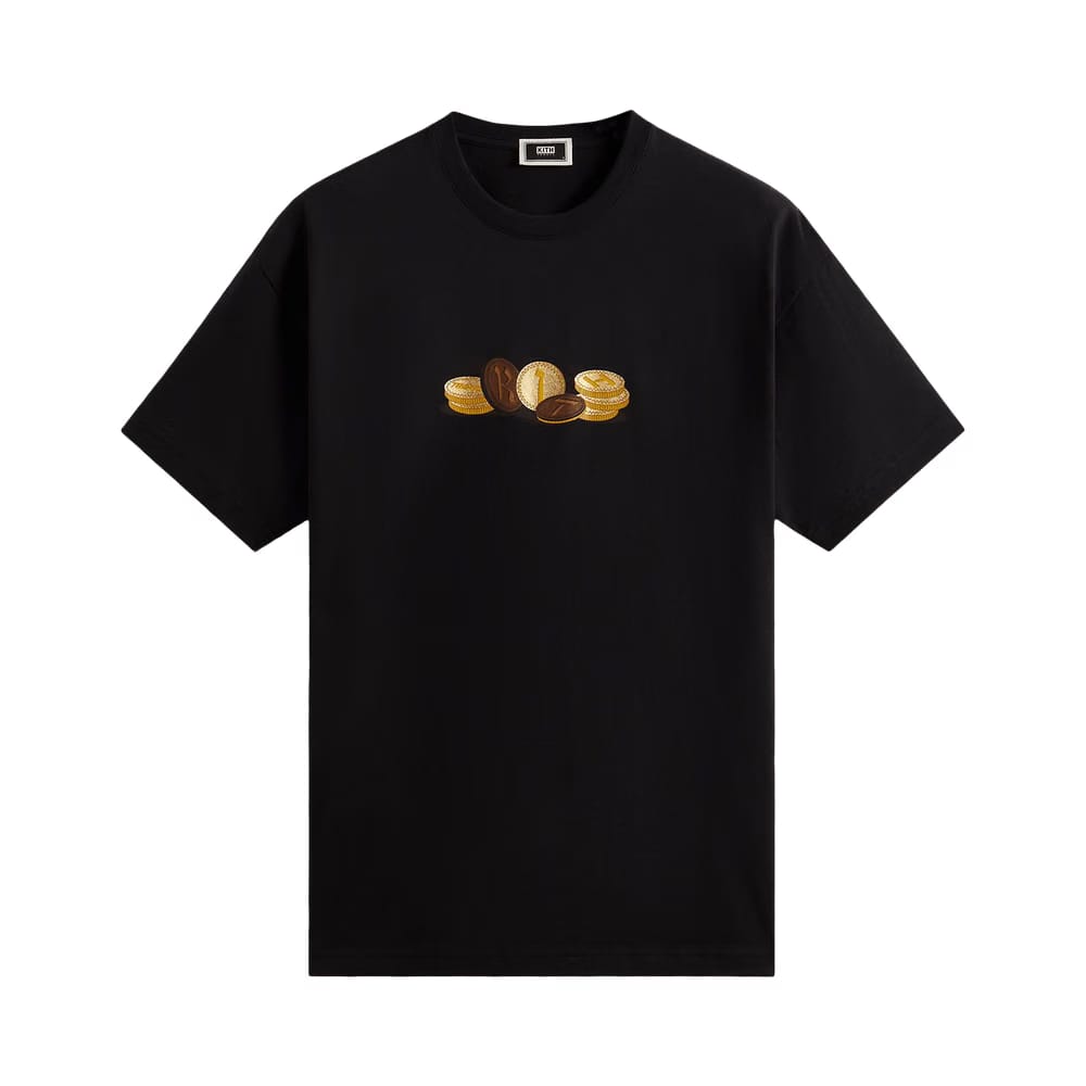 Kith Treats Hanukkah Gelt Coins T-Shirt Black