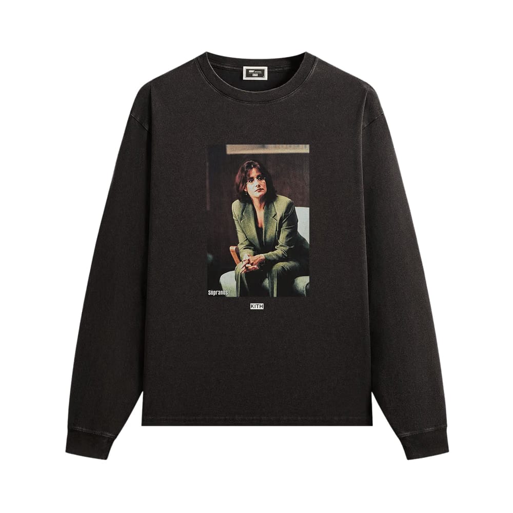Kith For The Sopranos Jennifer Vintage Long Sleeve T-Shirt Black