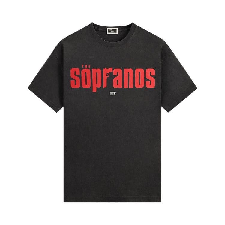 Kith For The Sopranos Main Logo Vintage T-Shirt Black