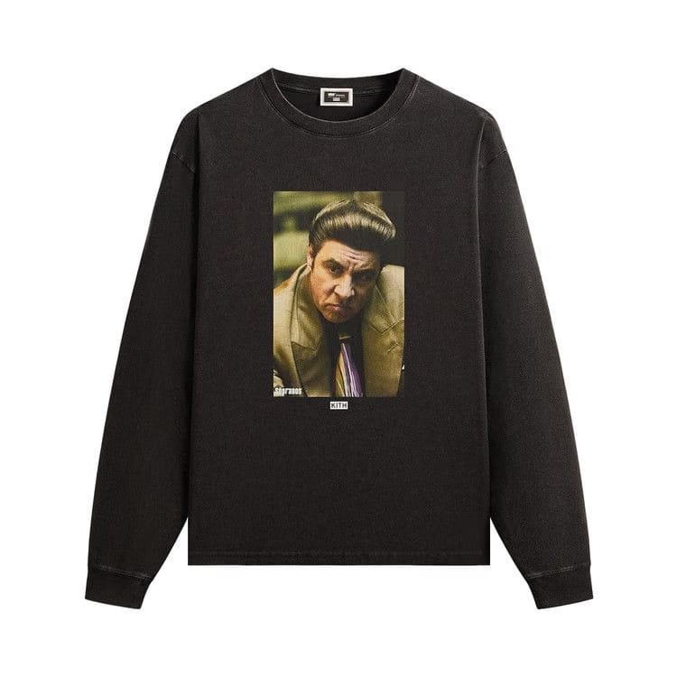 Kith For The Sopranos Silvio Vintage Long Sleeve T-Shirt Black