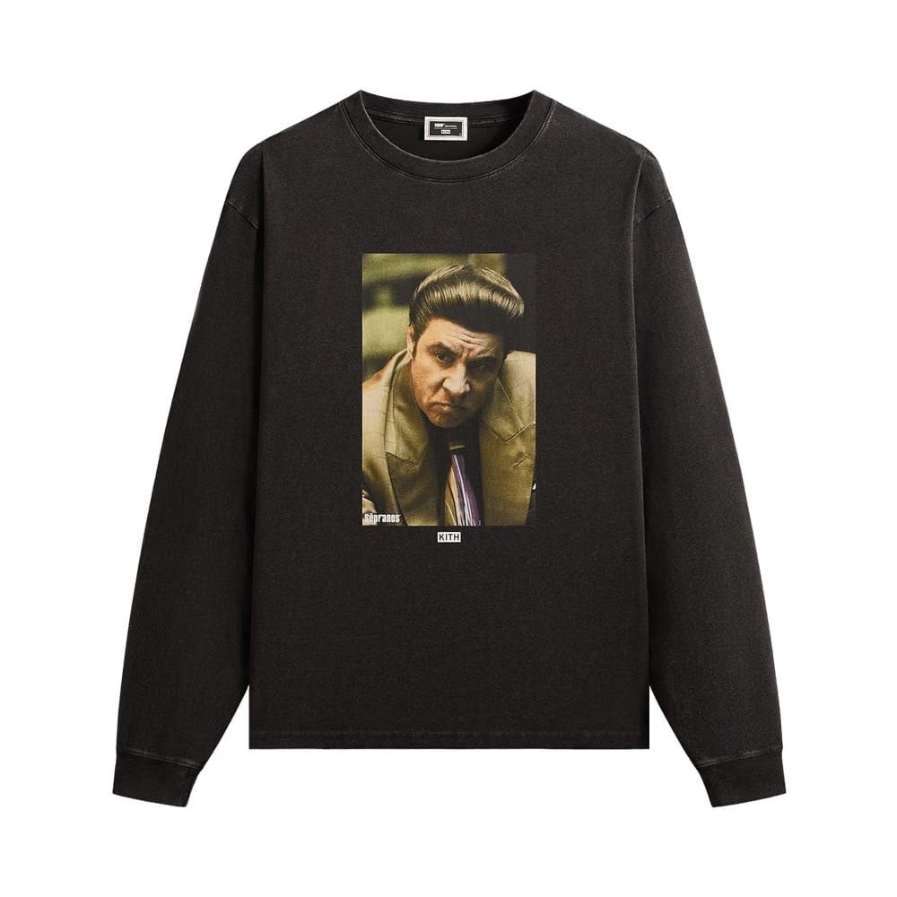 Kith For The Sopranos Silvio Vintage Long Sleeve T-Shirt Black