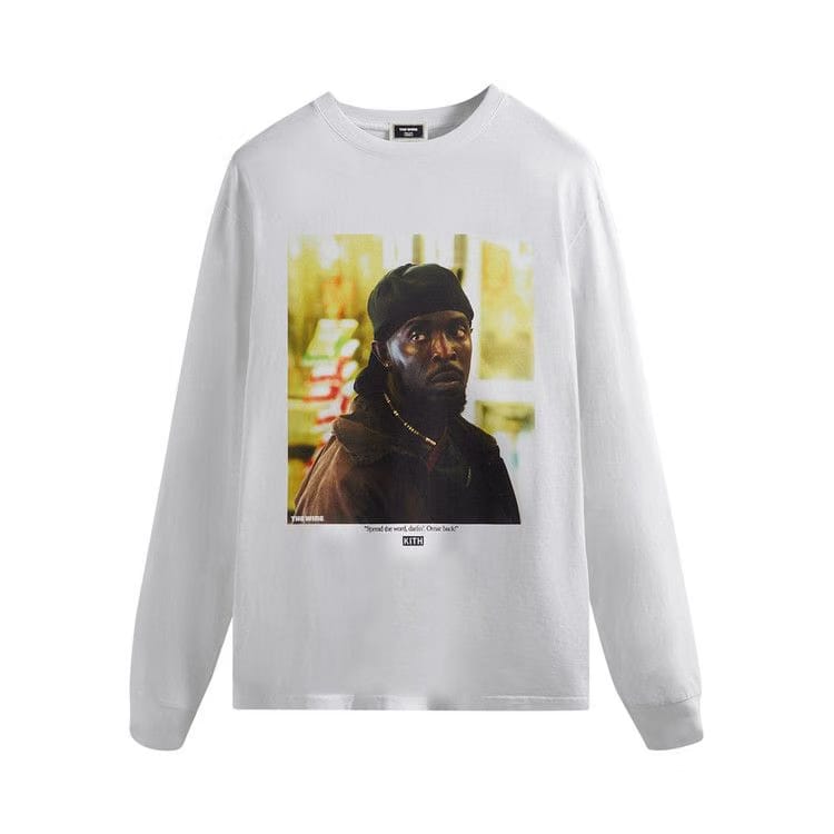 Kith For The Wire Omar Back Long-Sleeve T-Shirt White