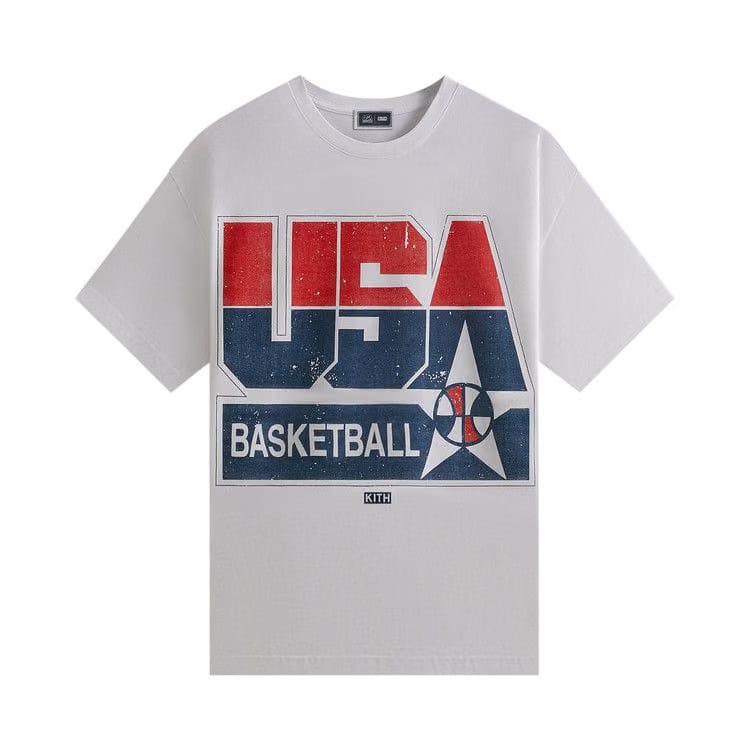 Kith For USA Basketball Champions Vintage T-Shirt White