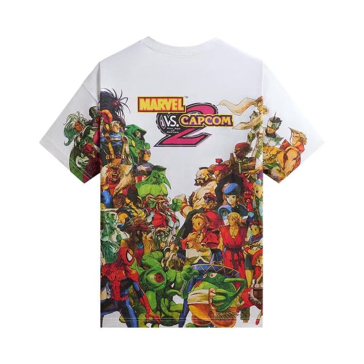 Kith x Marvel vs. Capcom New Age Of Heroes All-Over Printed T-Shirt White