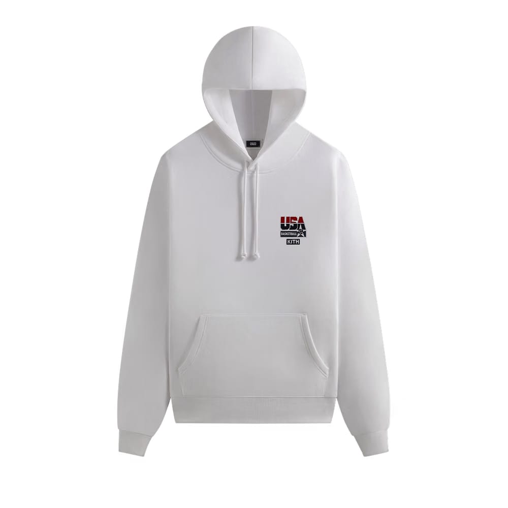 Kith For USA Basketball Legend Vintage Nelson Hoodie White