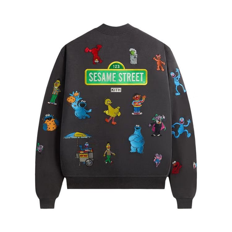Kith x Sesame Street Marvin Bomber Jacket Hematite