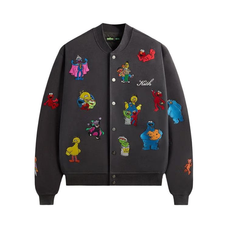 Kith x Sesame Street Marvin Bomber Jacket Hematite