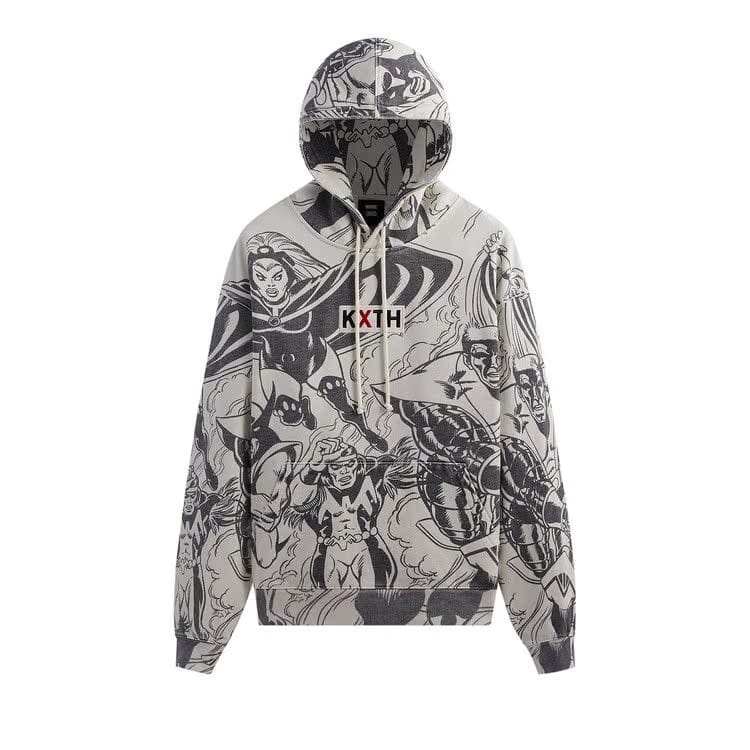 Kith For X-Men Assemble Vintage Hoodie Waffle