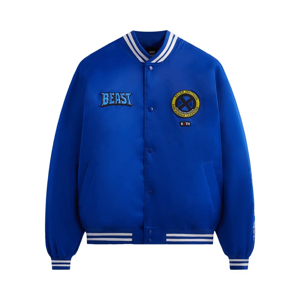 Kith For X-Men Beast Satin Bomber Jacket Cyclone