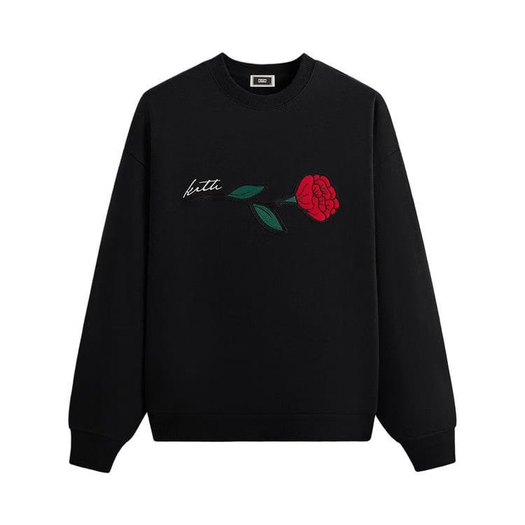 Kith Signature Rose Crewneck Black