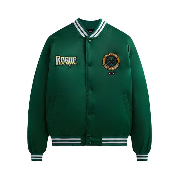 Kith For X-Men Gambit Satin Bomber Jacket Conifer