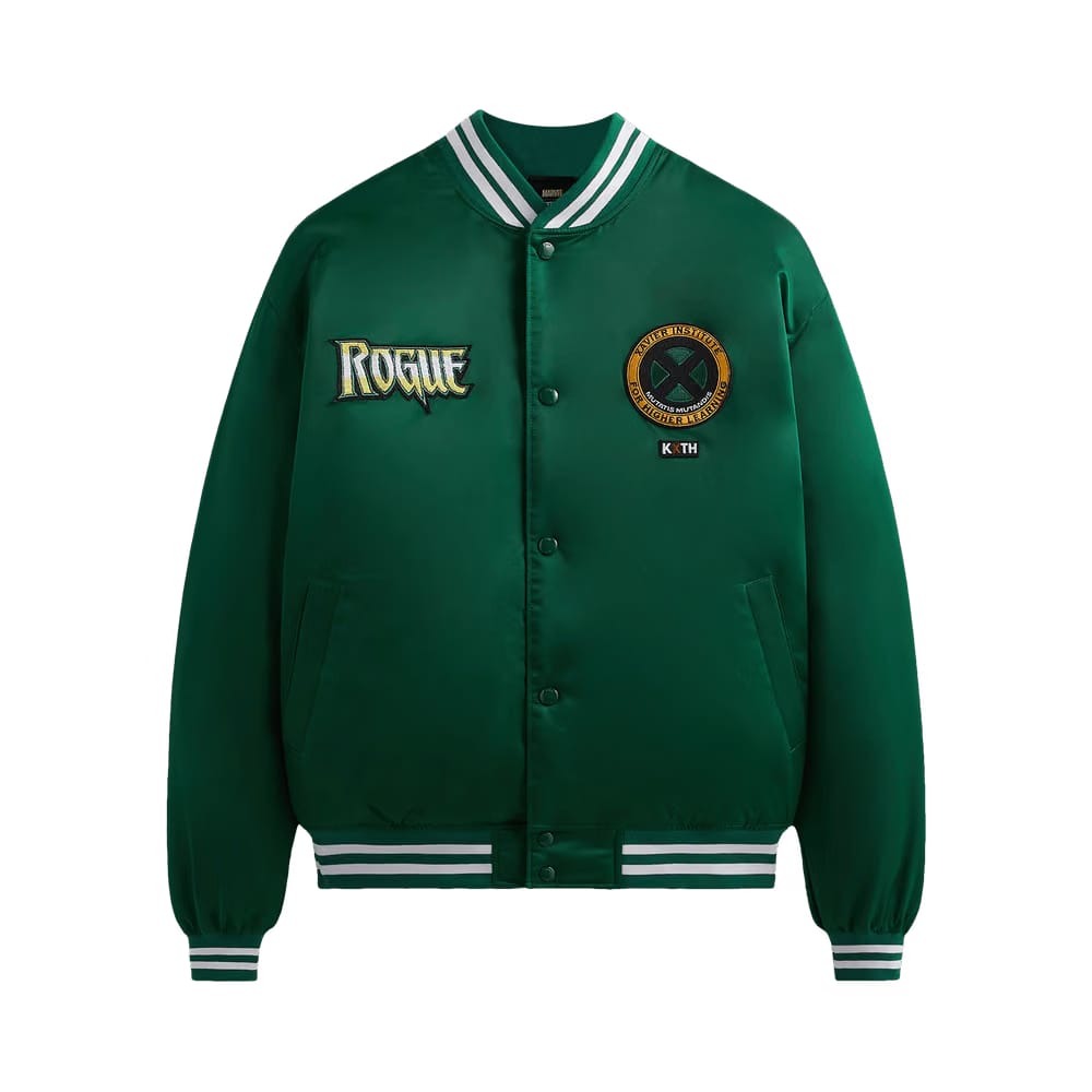 Kith For X-Men Gambit Satin Bomber Jacket Conifer