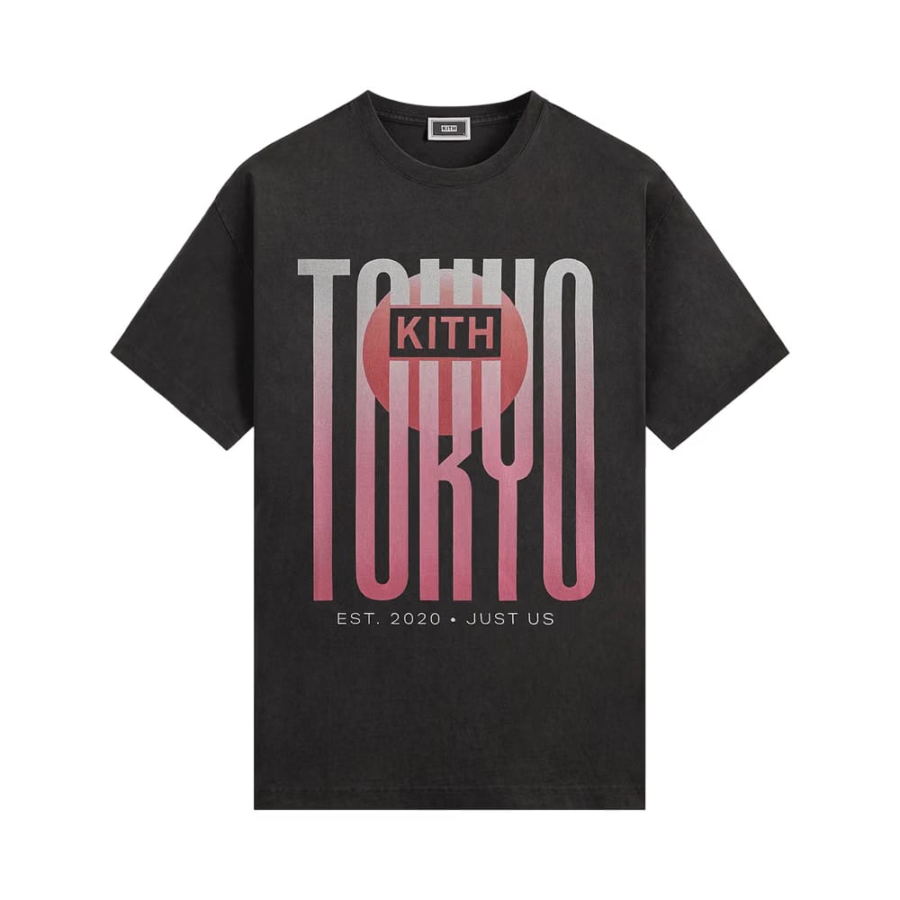 Kith Tokyo Classic Logo Vintage T-Shirt Black
