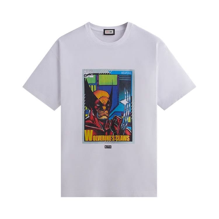Kith For X-Men Wolverine Card Vintage T-Shirt White
