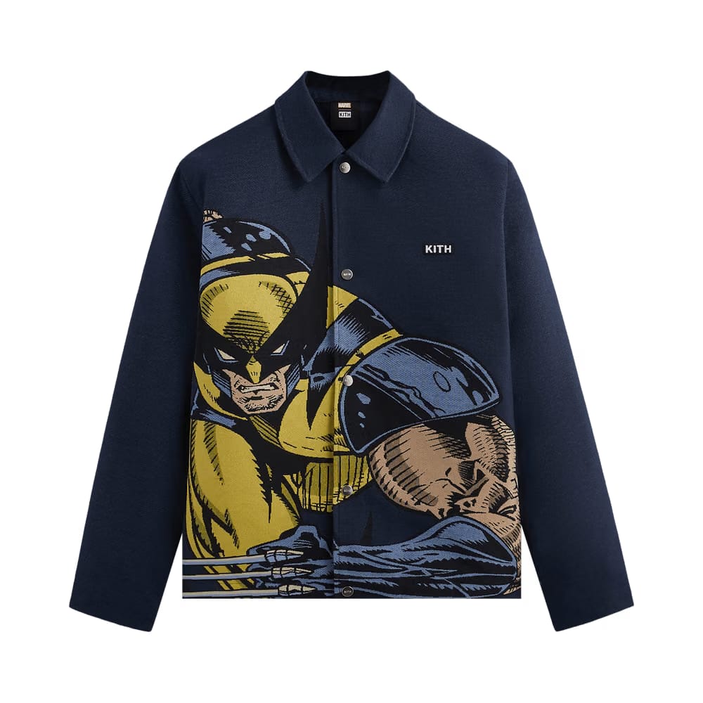 Kith For X-Men Wolverine Tapestry Coaches Jacket Nocturnal