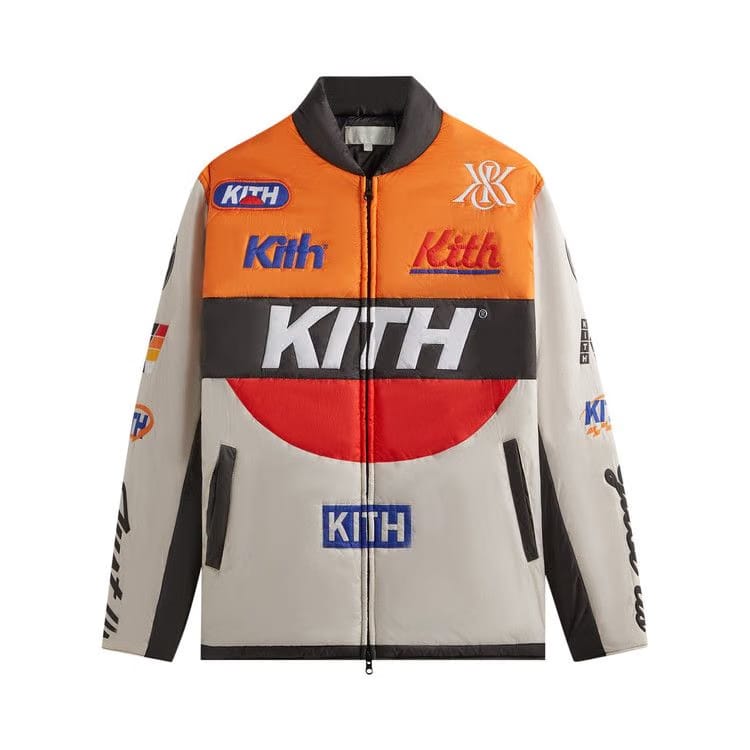 Kith Full Zip Brixton Puffed Shirt Jacket Sandrift