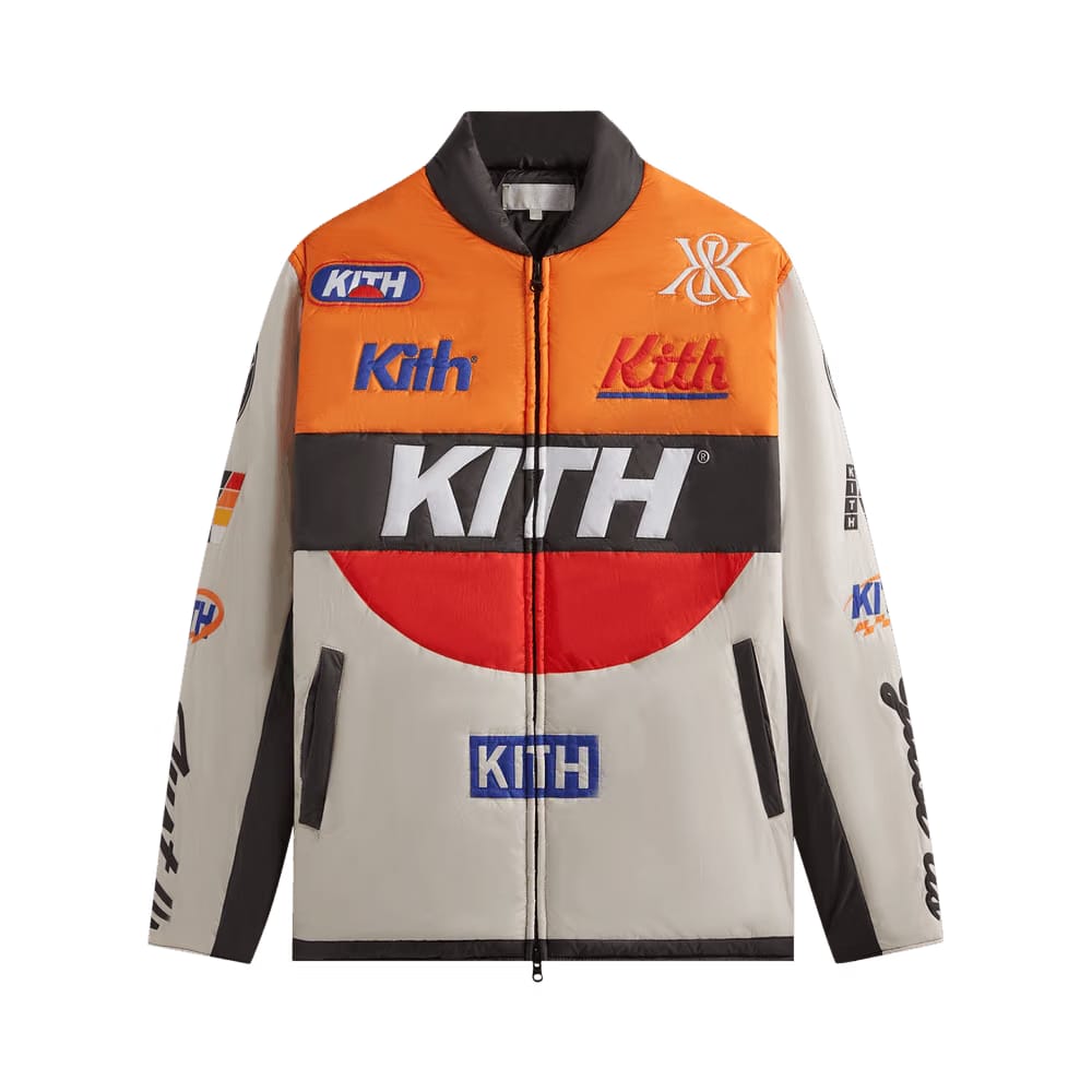 Kith Full Zip Brixton Puffed Shirt Jacket Sandrift