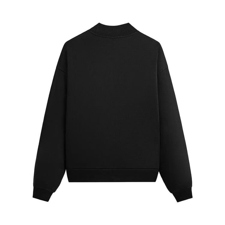 Kith Garment Dyed Fleece Mockneck Sweatshirt Black