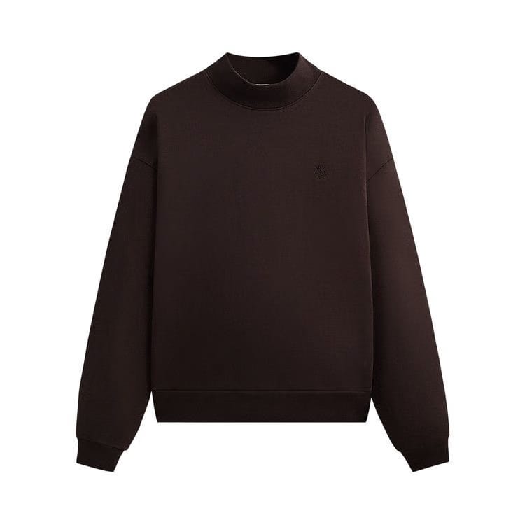 Kith Garment Dyed Fleece Mockneck Sweatshirt Kindling