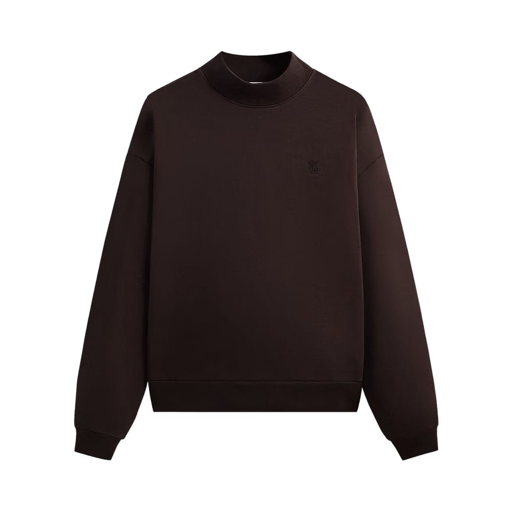 Kith Garment Dyed Fleece Mockneck Sweatshirt Kindling