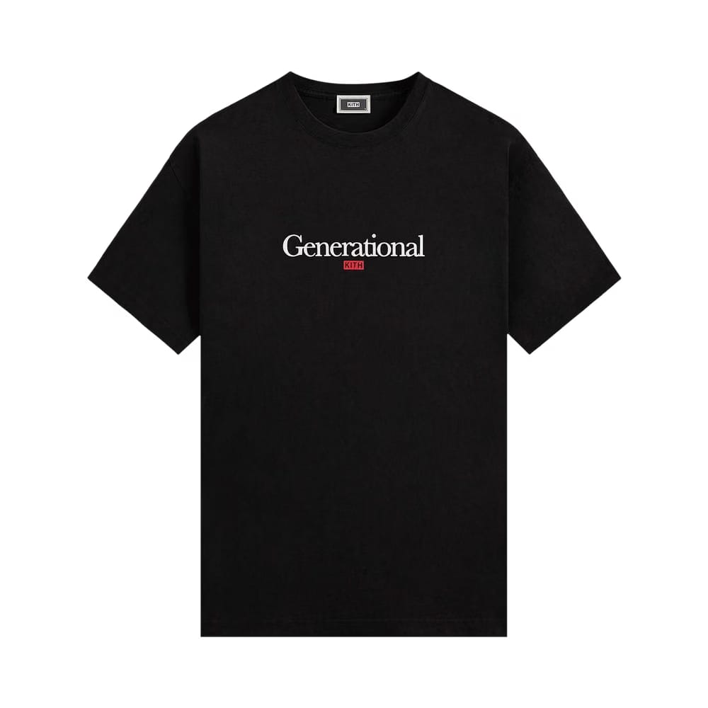 Kith Generational Quote T-Shirt Black