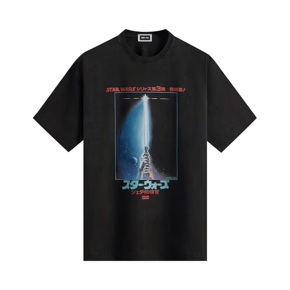 Kith Star Wars Japanese Poster Vintage T-Shirt Black