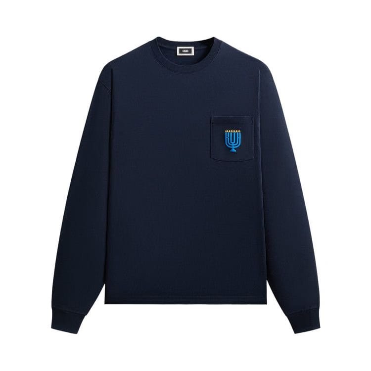 Kith Hanukkah Stained Glass Long-Sleeve T-Shirt Nocturnal
