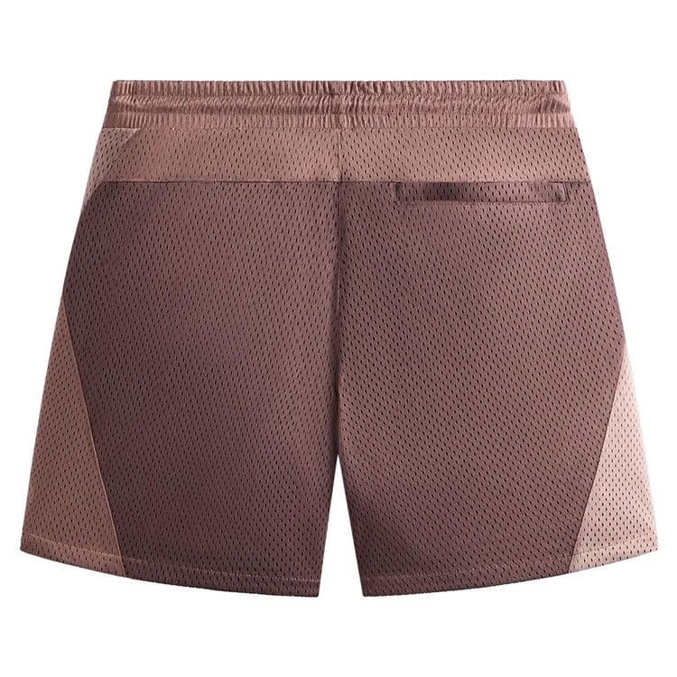 Kith Harden Panelled Mesh Shorts Dusty Mauve