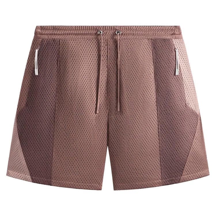 Kith Harden Panelled Mesh Shorts Dusty Mauve