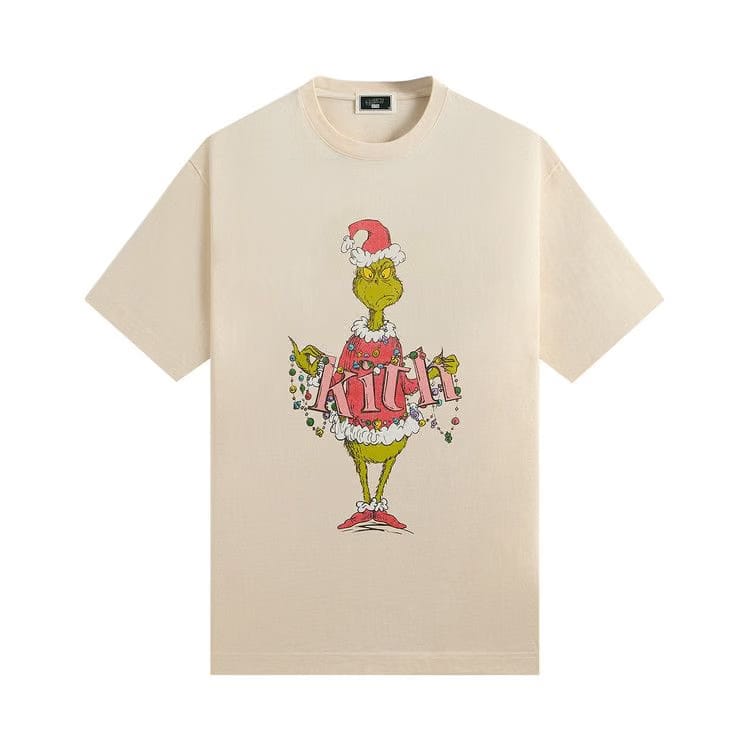 Kith x The Grinch Ornament Vintage T-Shirt Sandrift