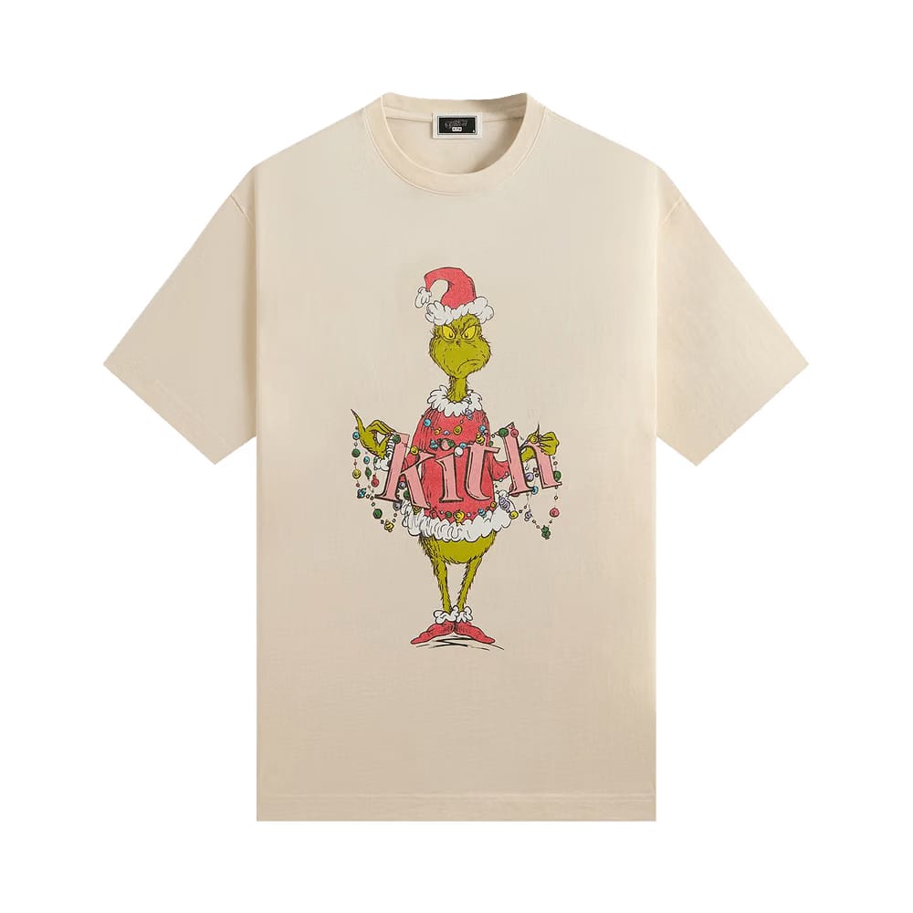 Kith x The Grinch Ornament Vintage T-Shirt Sandrift