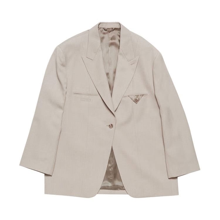 Acne Studios Single Breasted Jacket Cold Beige