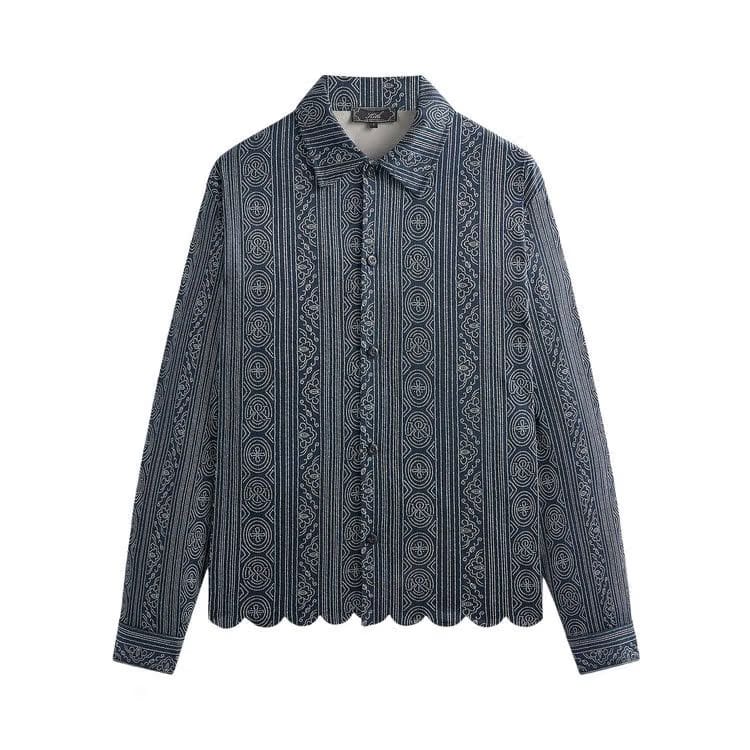 Kith Isaac Microsuede Long-Sleeve Button Down Nocturnal