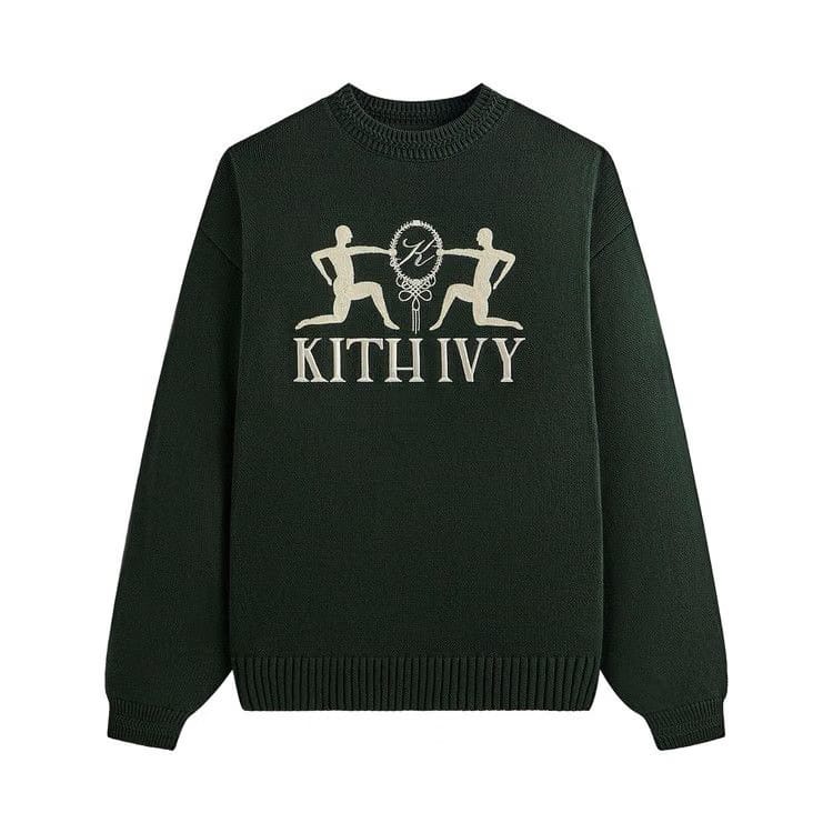 Kith Ivy Emblem Crewneck Sweater Ivy Green
