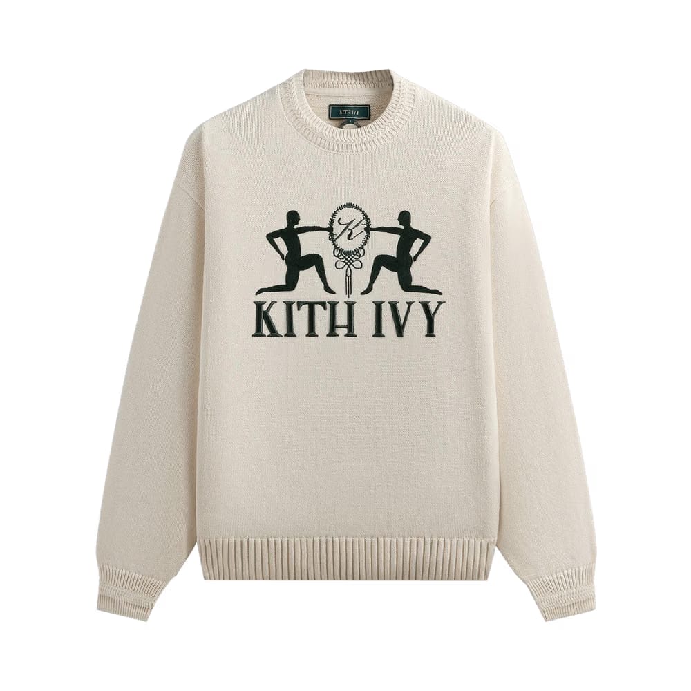 Kith Ivy Emblem Crewneck Sweater Sandrift