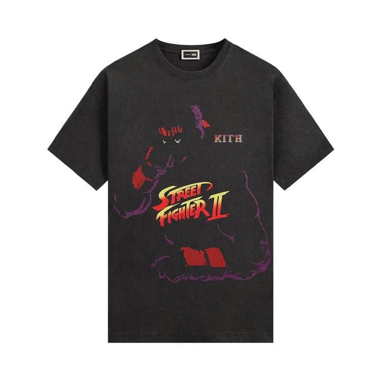Kith x Capcom Ryu Needle Point Vintage T-Shirt Black