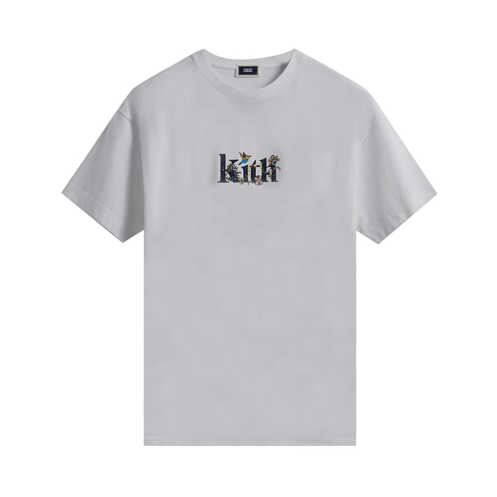 Kith Jacobean Serif Logo Vintage T-Shirt White