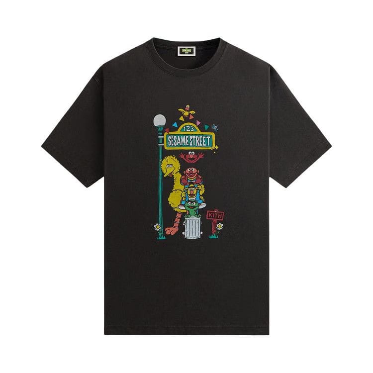 Kith x Sesame Street Lamp Vintage T-Shirt Black