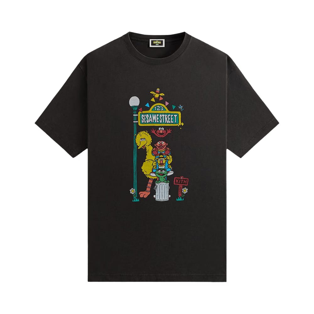 Kith x Sesame Street Lamp Vintage T-Shirt Black