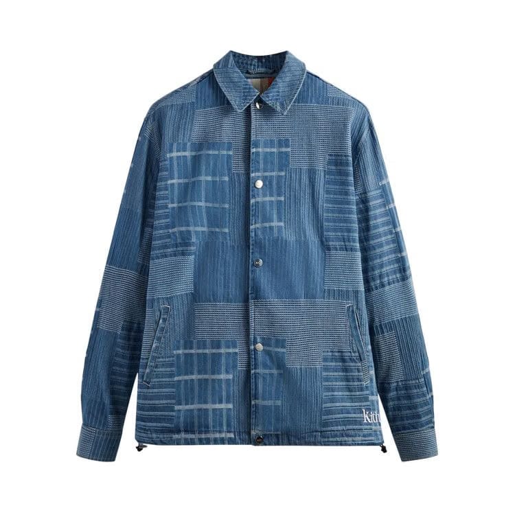 Kith Japanese Indigo Jacquard Coaches Jacket Indigo