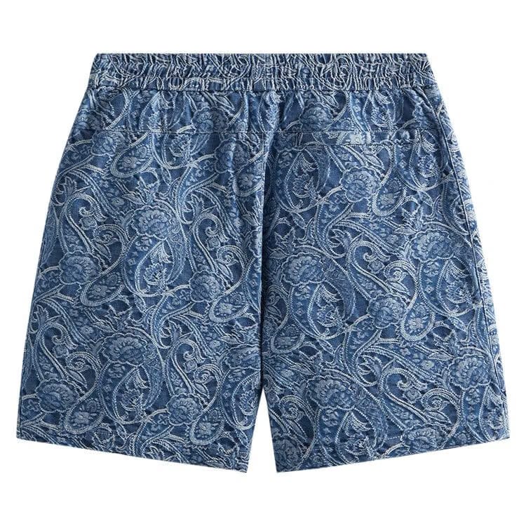 Kith Japanese Indigo Paisley Active Shorts Indigo